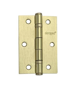 3½" Slimline BB Hinge Satin Brass (Per Pair)