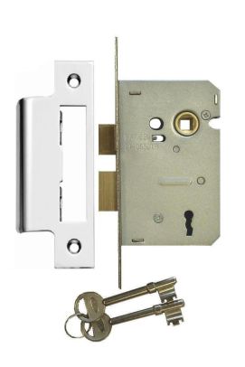 3-Lever lock Nickel Plated Silver