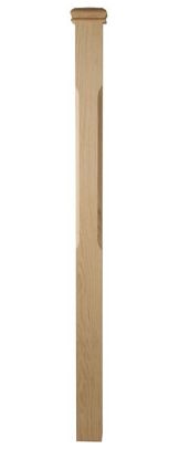 oak chamfered newel