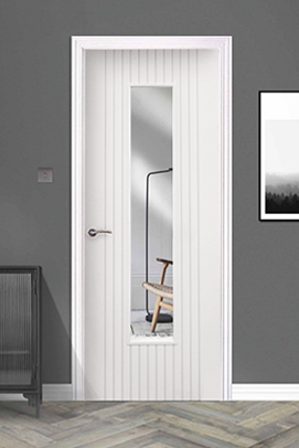 Ottawa 1-Lite (35mm) White Laminate Door Pre-Glazed