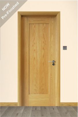 Shaker 1 Panel White Oak Door (40mm)