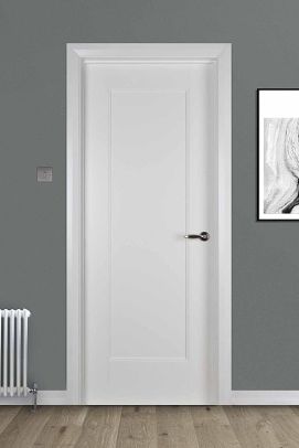 Shaker 1 Panel (40mm) White Primed Door
