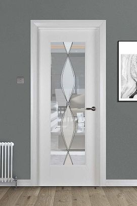 Shaker 1 Lite (40mm) White Primed Unglazed