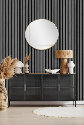 Acoustic Grey Slatwall Panel