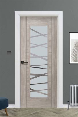 Tigris 1-Lite Unglazed Stone Grey (40mm)