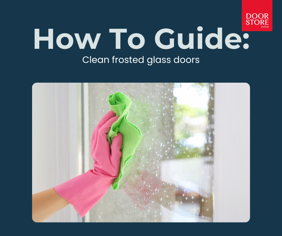 How to clean frosted glass doors